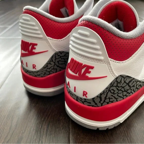 Nike Air Jordan 3 Retro Fire Red Men’s Basketball Shoes 10.5 DS
